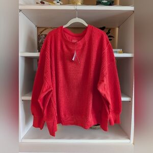 American Eagle AE Big Hug Waffle Sweatshirt